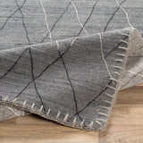 surya rug co arlequin arq 2300 medium gray rug
