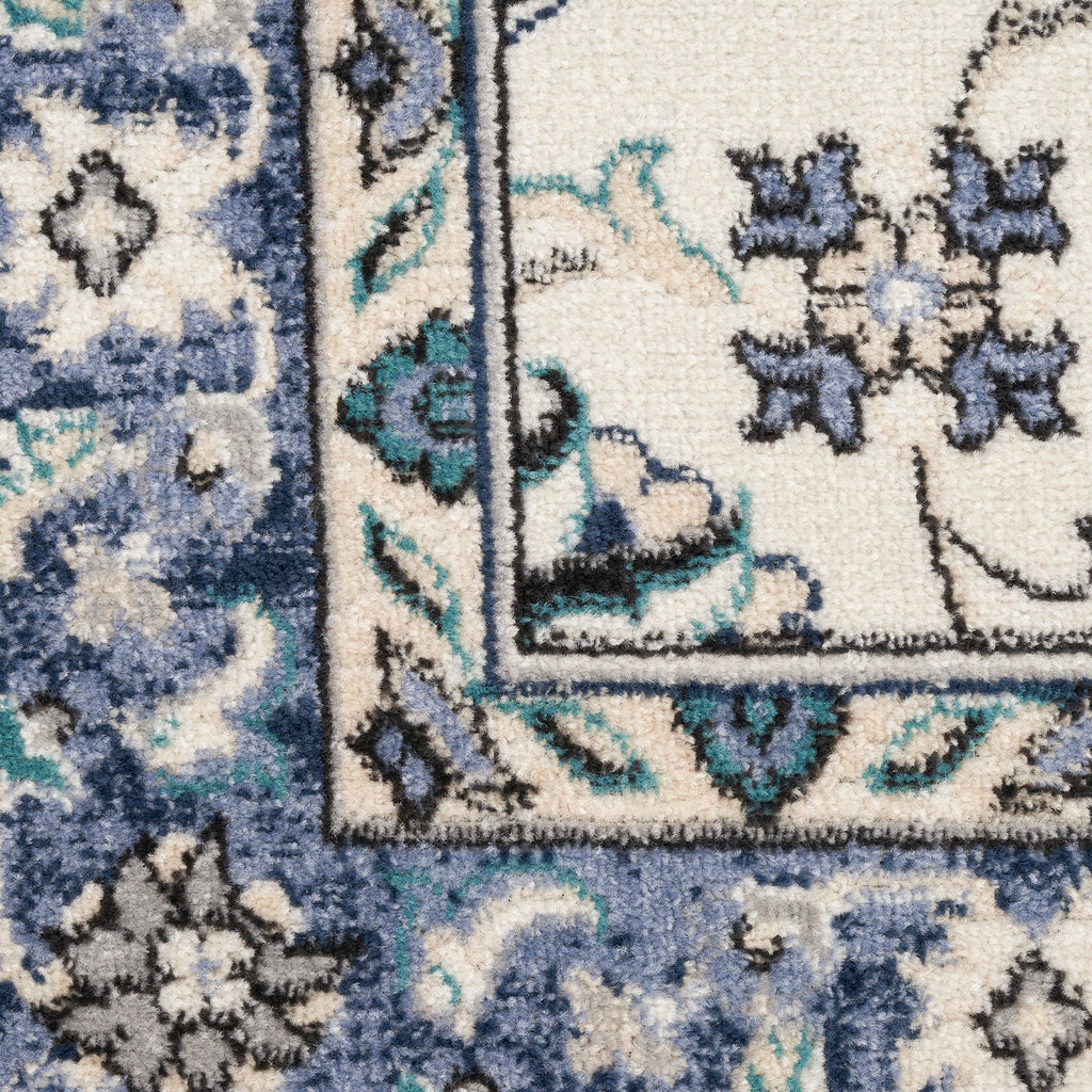 nourison nourison essentials nre05 ivory blue rug