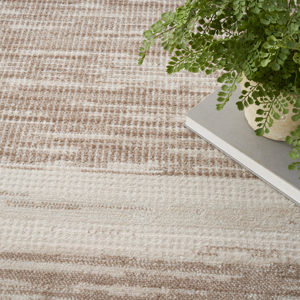nourison serenity home srh07 mocha ivory rug