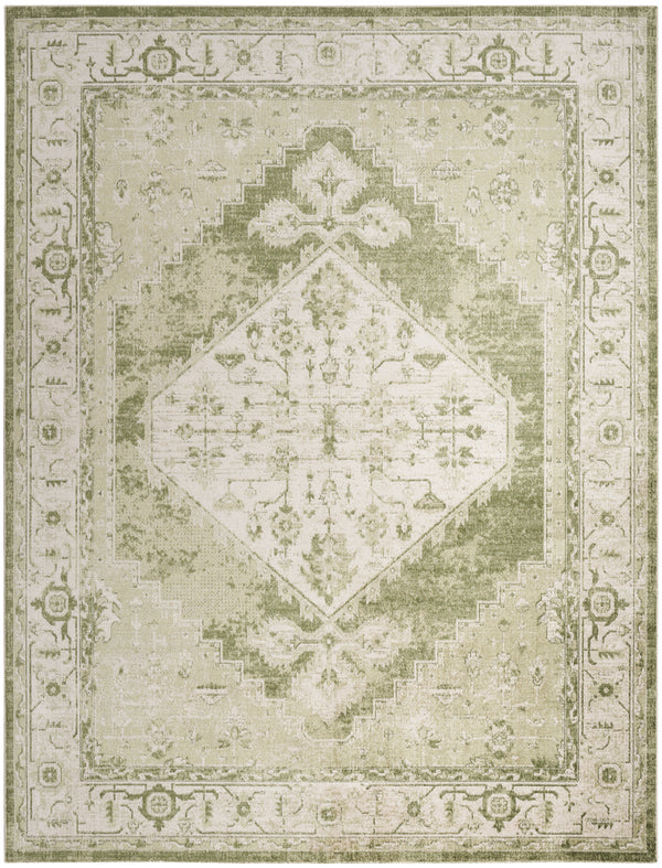 nourison astra machine washable asw11 ivory green rug