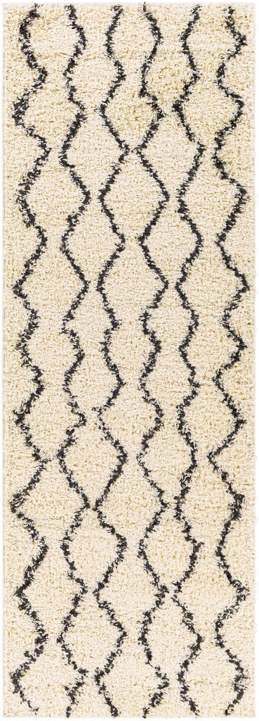 Hauteloom Assiniboia ASSI Black Machine Made Polypropylene Rug