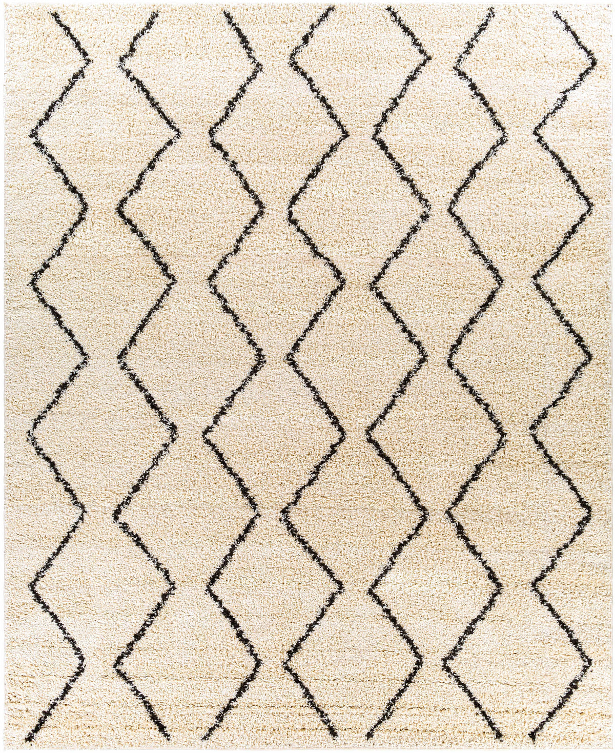 Hauteloom Assiniboia ASSI Black Machine Made Polypropylene Rug