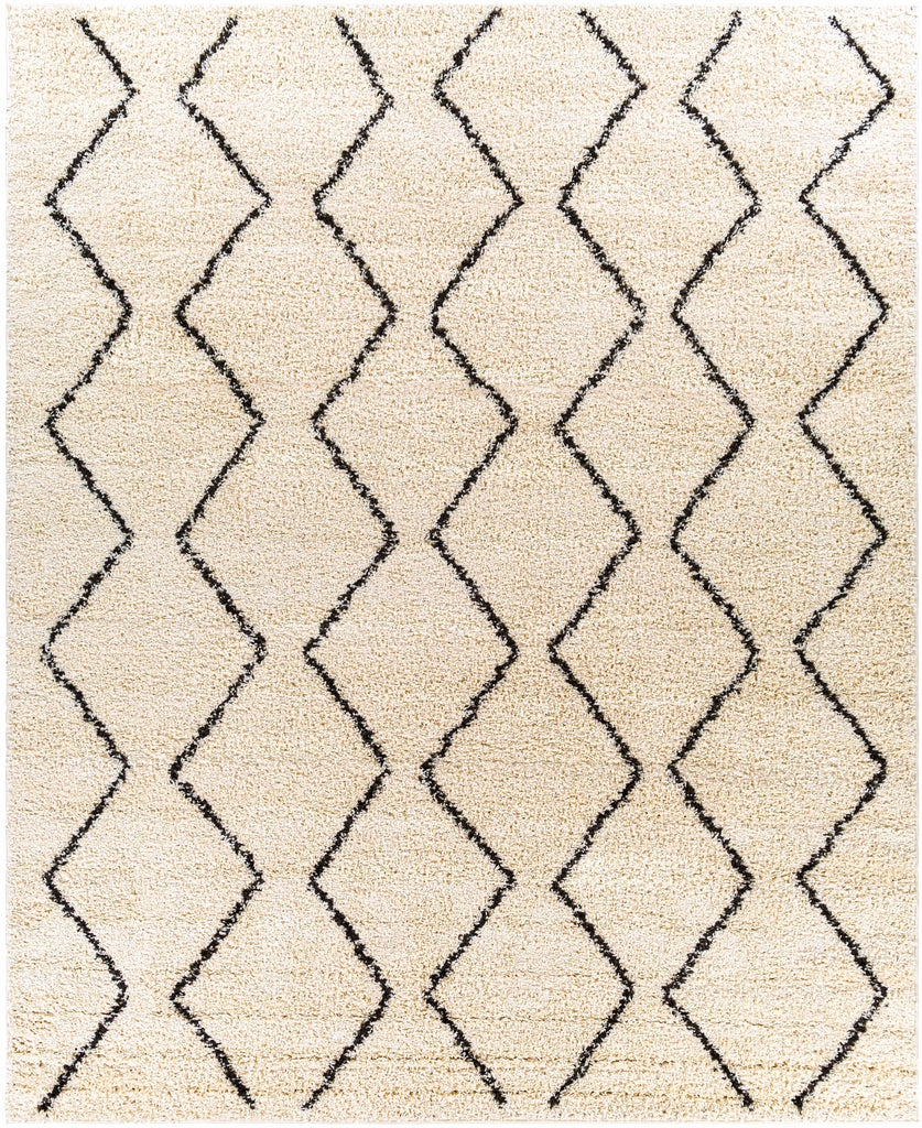 Hauteloom Assiniboia ASSI Black Machine Made Polypropylene Rug