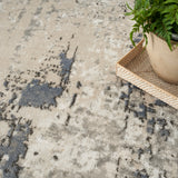nourison quarry qua01 ivory blue grey rug