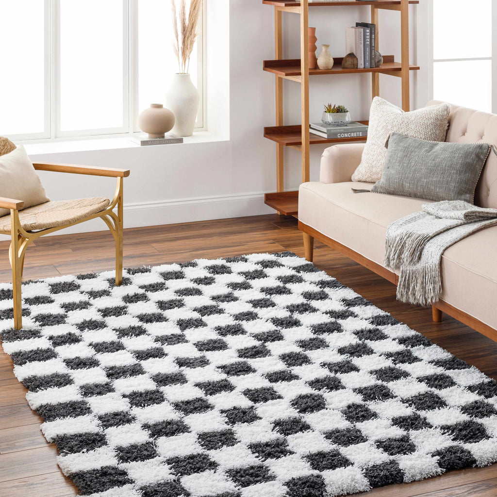 Hauteloom Atira ATIR White Machine Made Polypropylene Rug