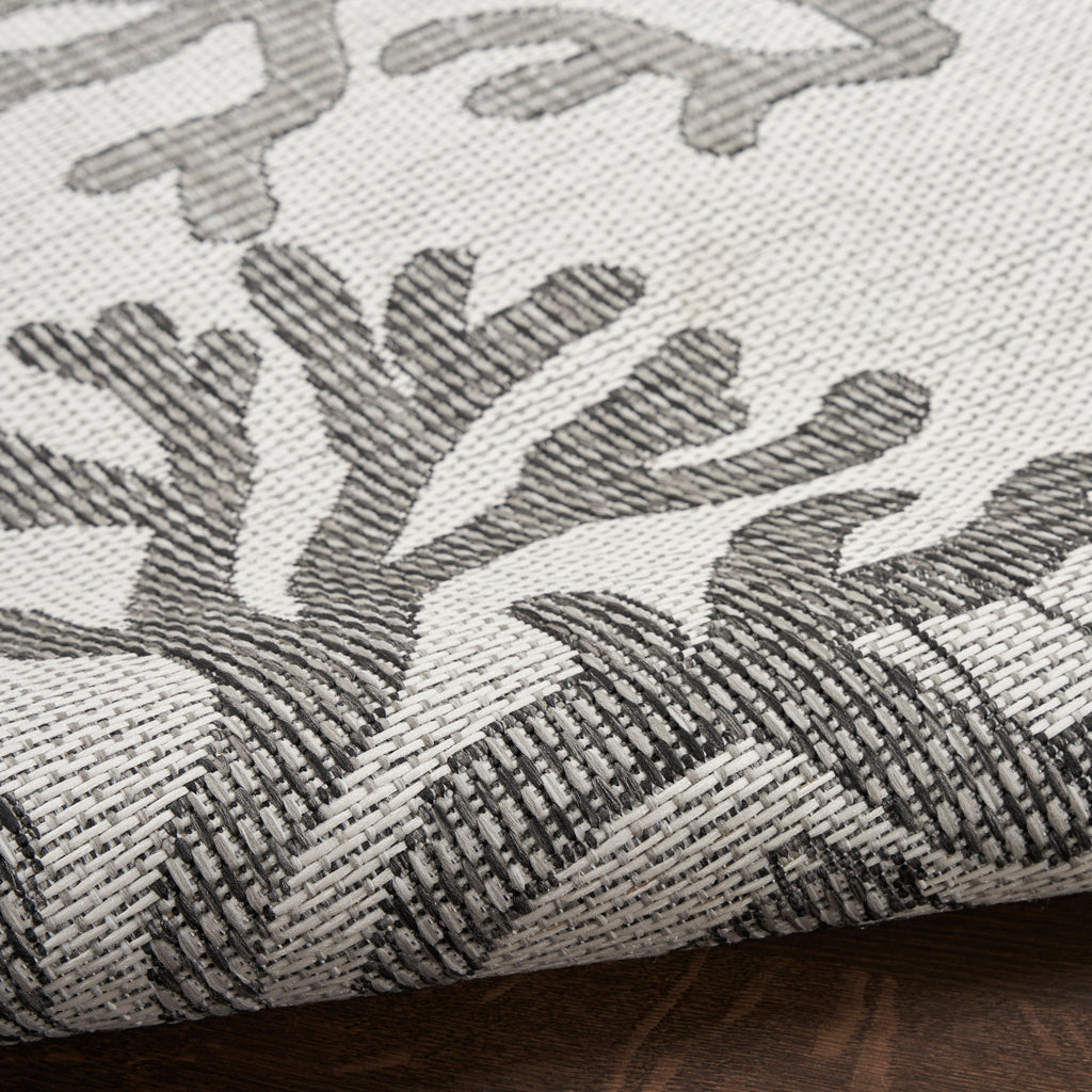 nourison garden oasis goa05 grey rug