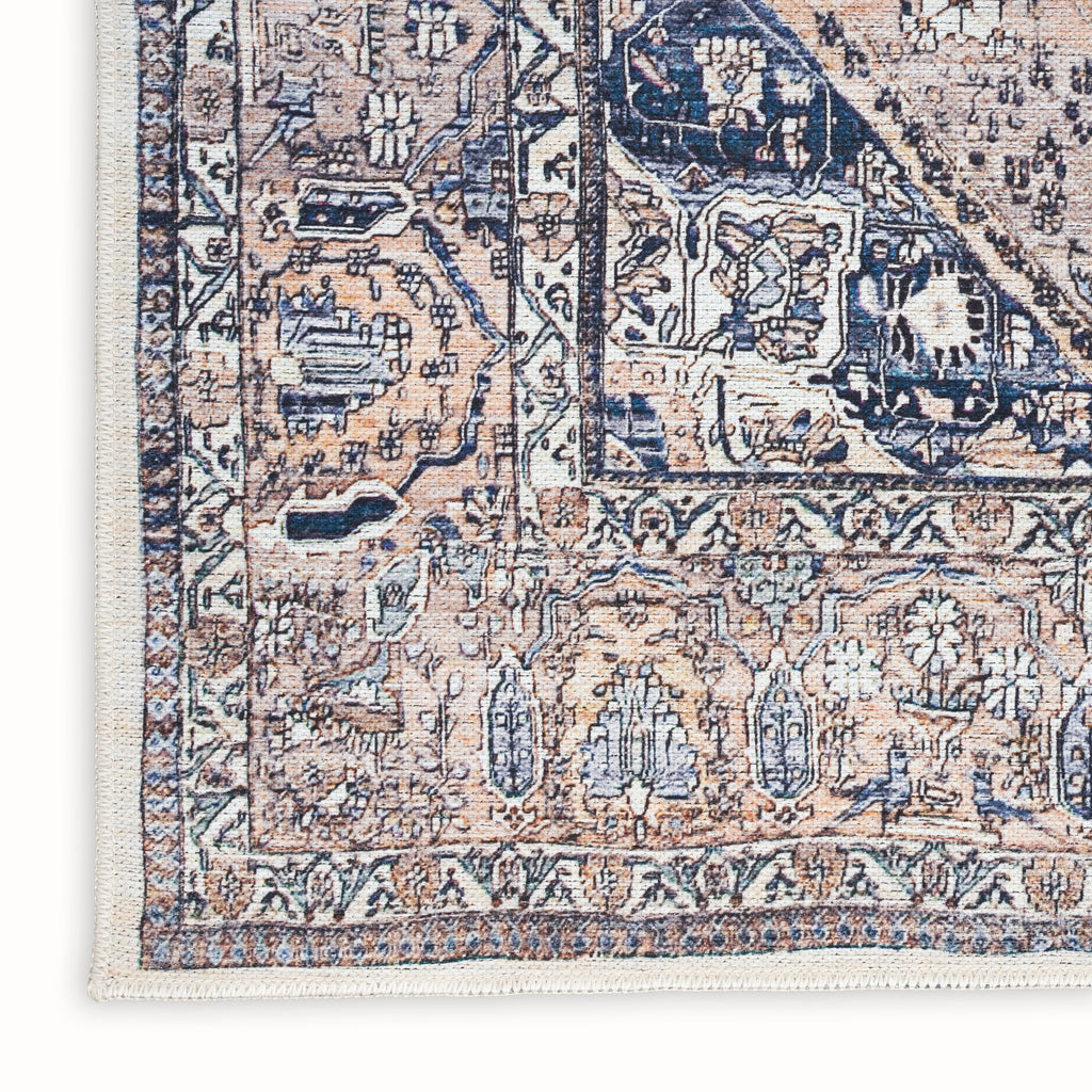 nourison grand washables grw05 ivory blue rug