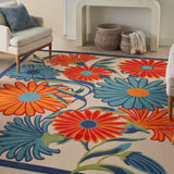 nourison aloha alh33 multicolor rug