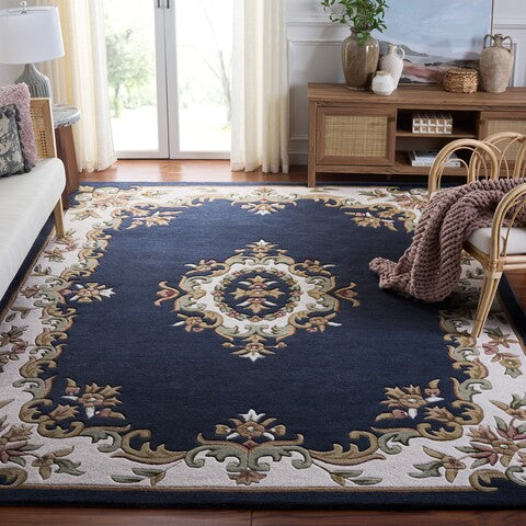 safavieh clearance aubusson aub301l dark blue rug