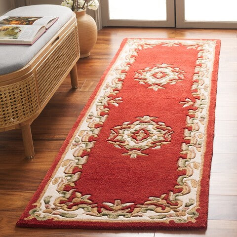safavieh clearance aubusson aub301p rust rug