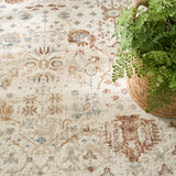 nourison pardis prd01 ivory rust rug
