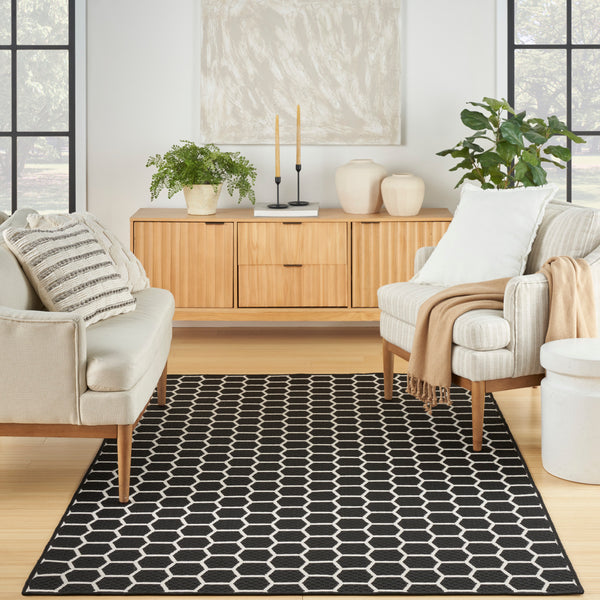 nourison twist reversible tws01 black rug