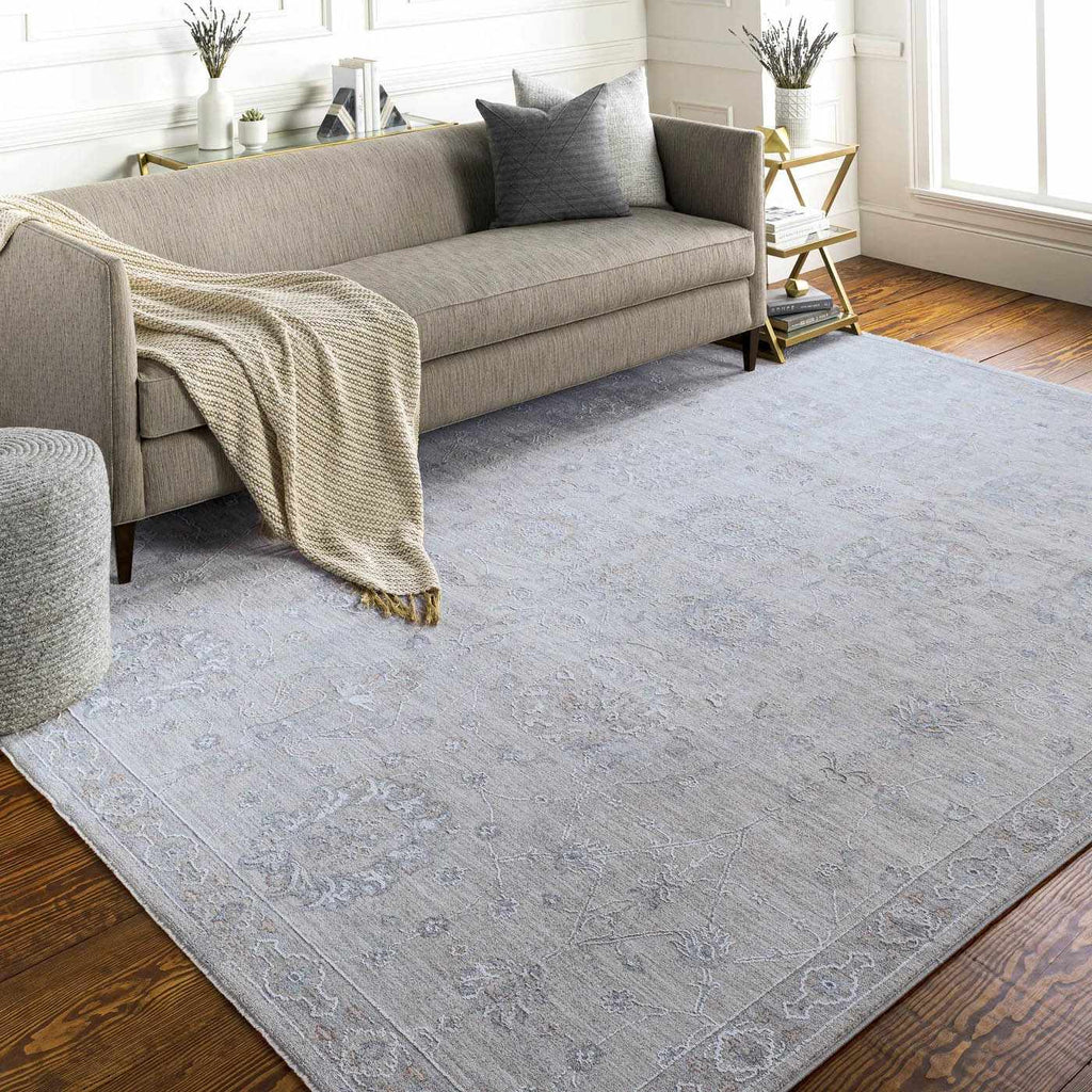 Hauteloom Albuquerque ALBUQ Light Gray Machine Made Polyester Rug