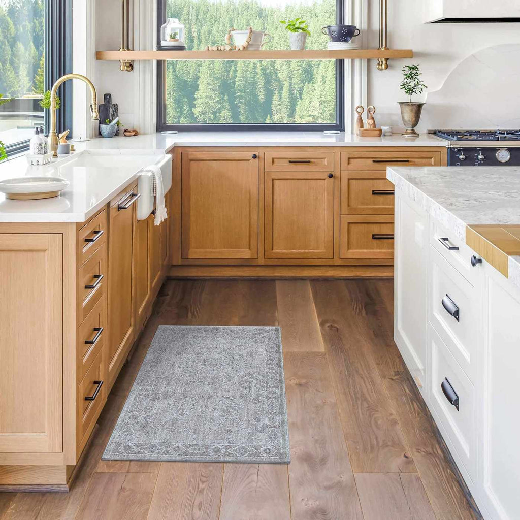 Hauteloom Albuquerque ALBUQ Light Gray Machine Made Polyester Rug