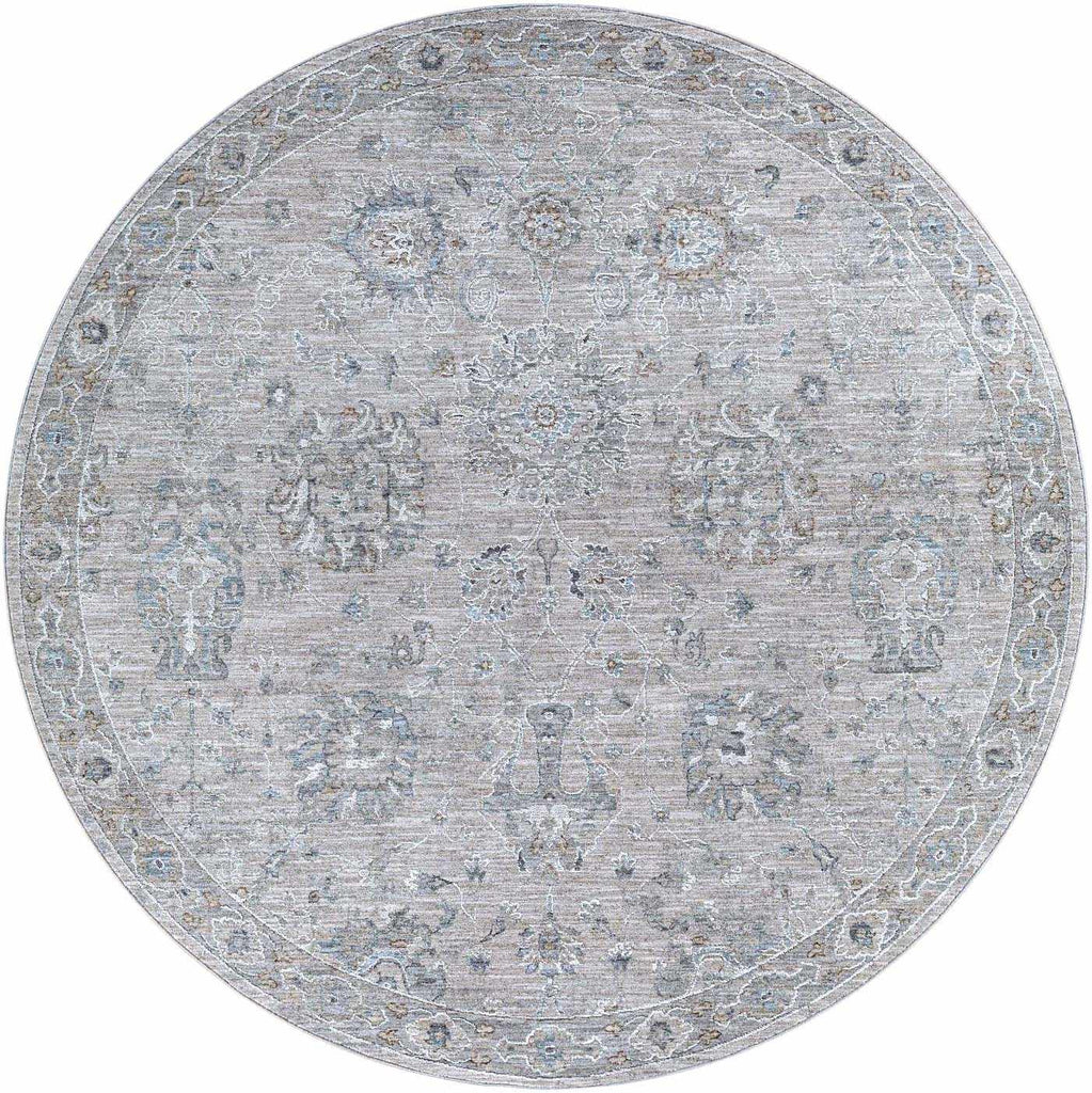 Hauteloom Albuquerque ALBUQ Light Gray Machine Made Polyester Rug