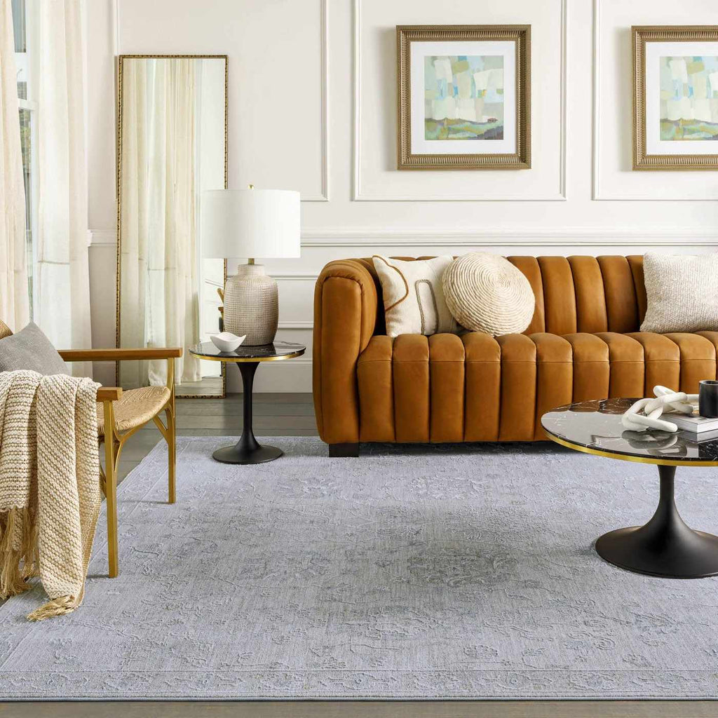 Hauteloom Albuquerque ALBUQ Light Gray Machine Made Polyester Rug