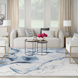 nourison daydream ddr01 ivory blue rug