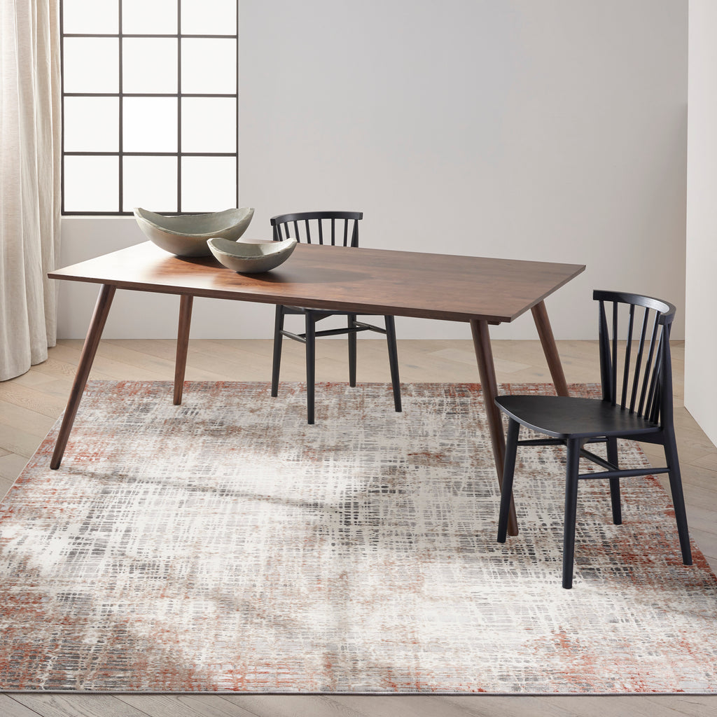 nourison ck022 infinity ifn01 rust multicolor rug