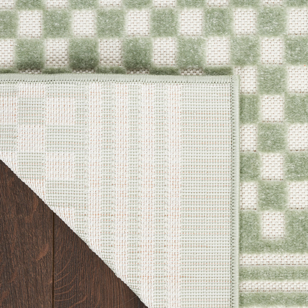nourison care free caf02 green rug