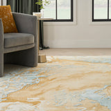 nourison prismatic prs36 sand blue rug