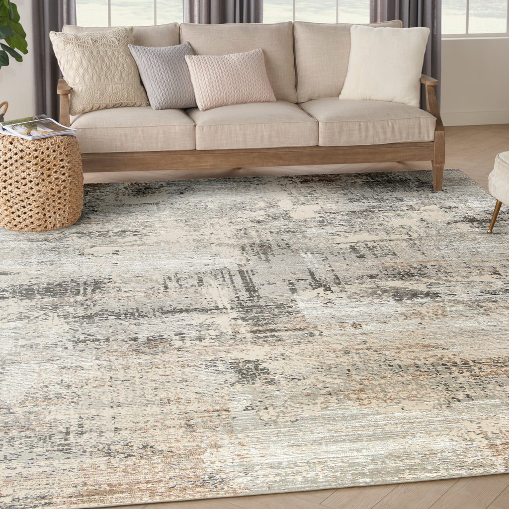 nourison sustainable trends sut04 beige grey rug