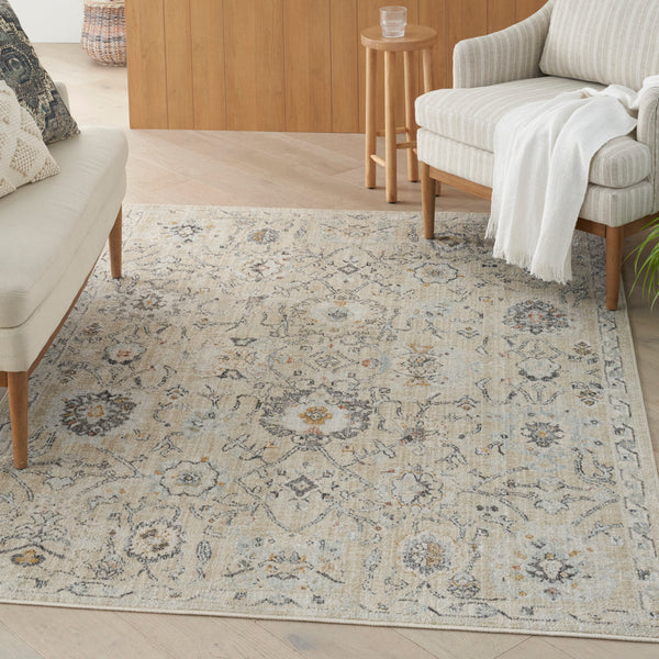 nourison oushak home ous01 cream rug