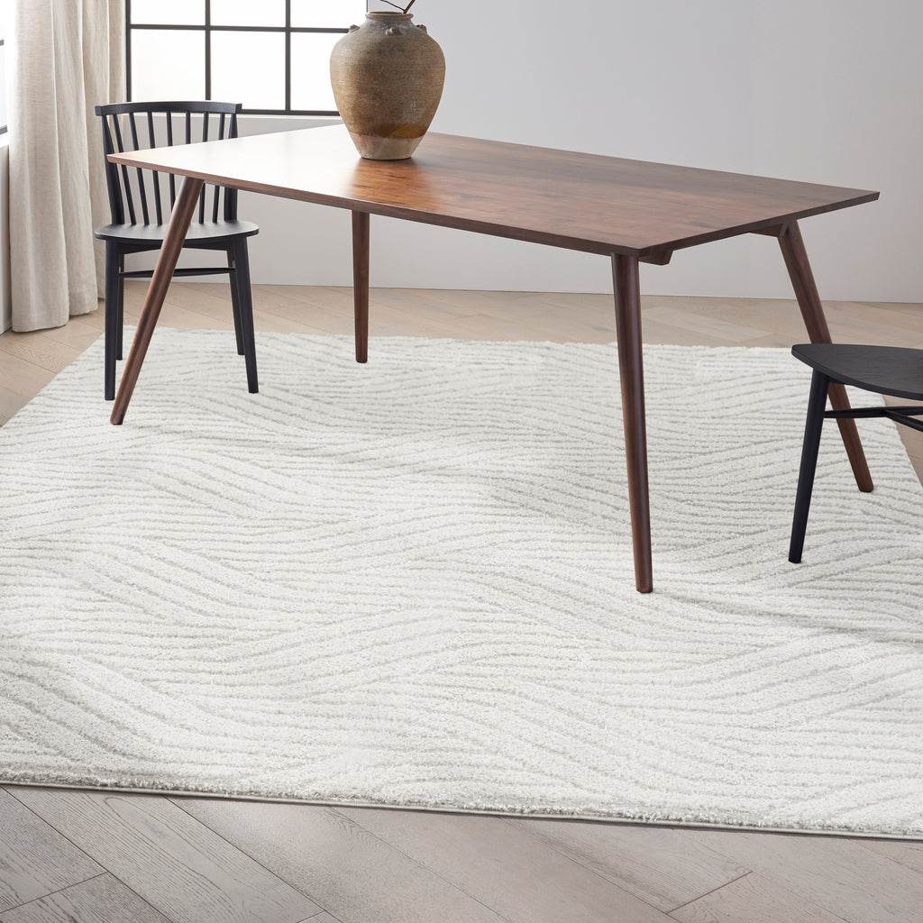 nourison surfaces sfc01 silver grey rug