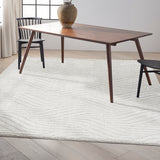 nourison surfaces sfc01 silver grey rug