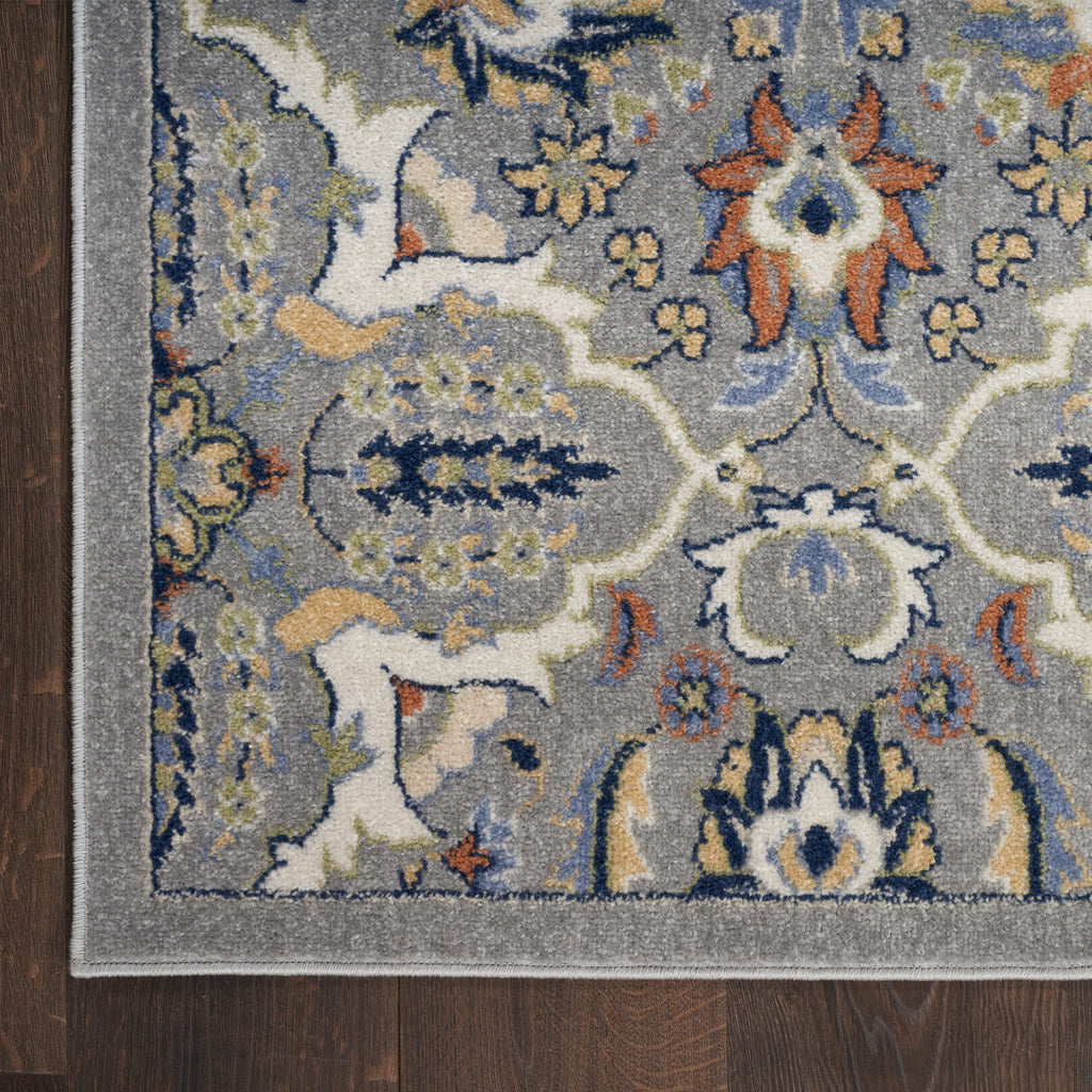 nourison allur alr03 grey rug