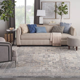 nourison lynx lnx01 ivory charcoal rug