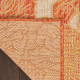 nourison garden oasis goa04 coral rug