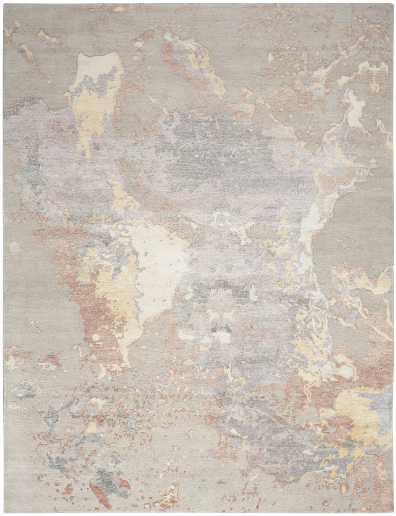 nourison silk shadows sha20 silver rug