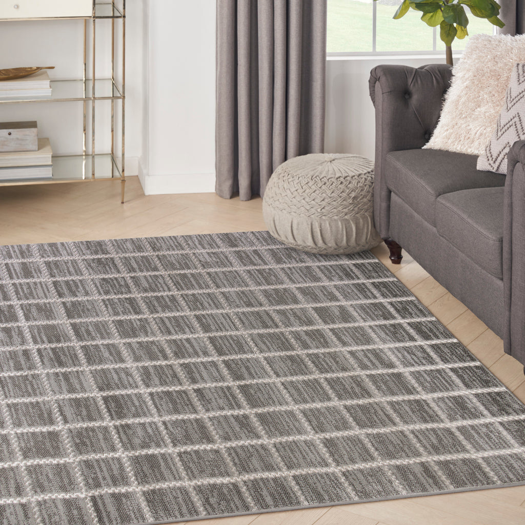 nourison serenity home srh05 grey ivory rug