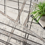 nourison desire dsr03 grey silver rug