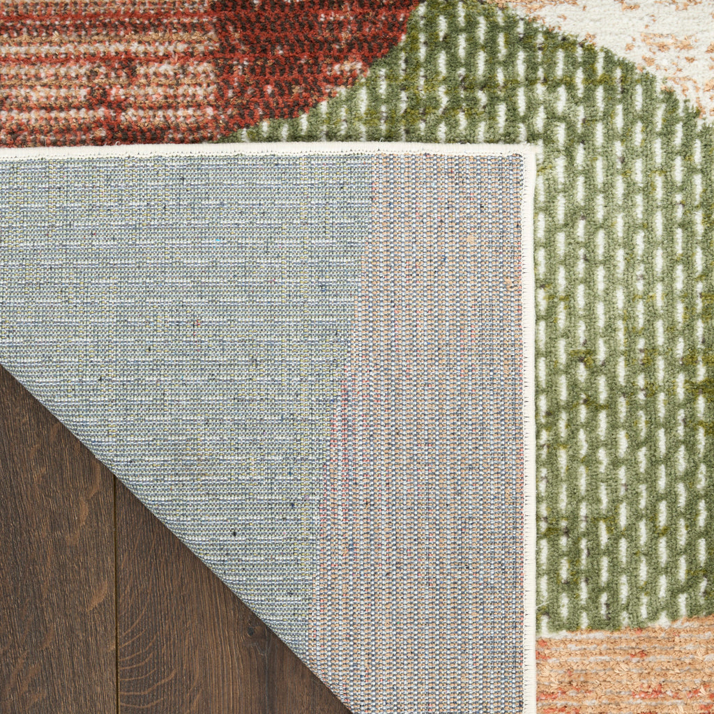 nourison nordic nrc18 beige multi rug