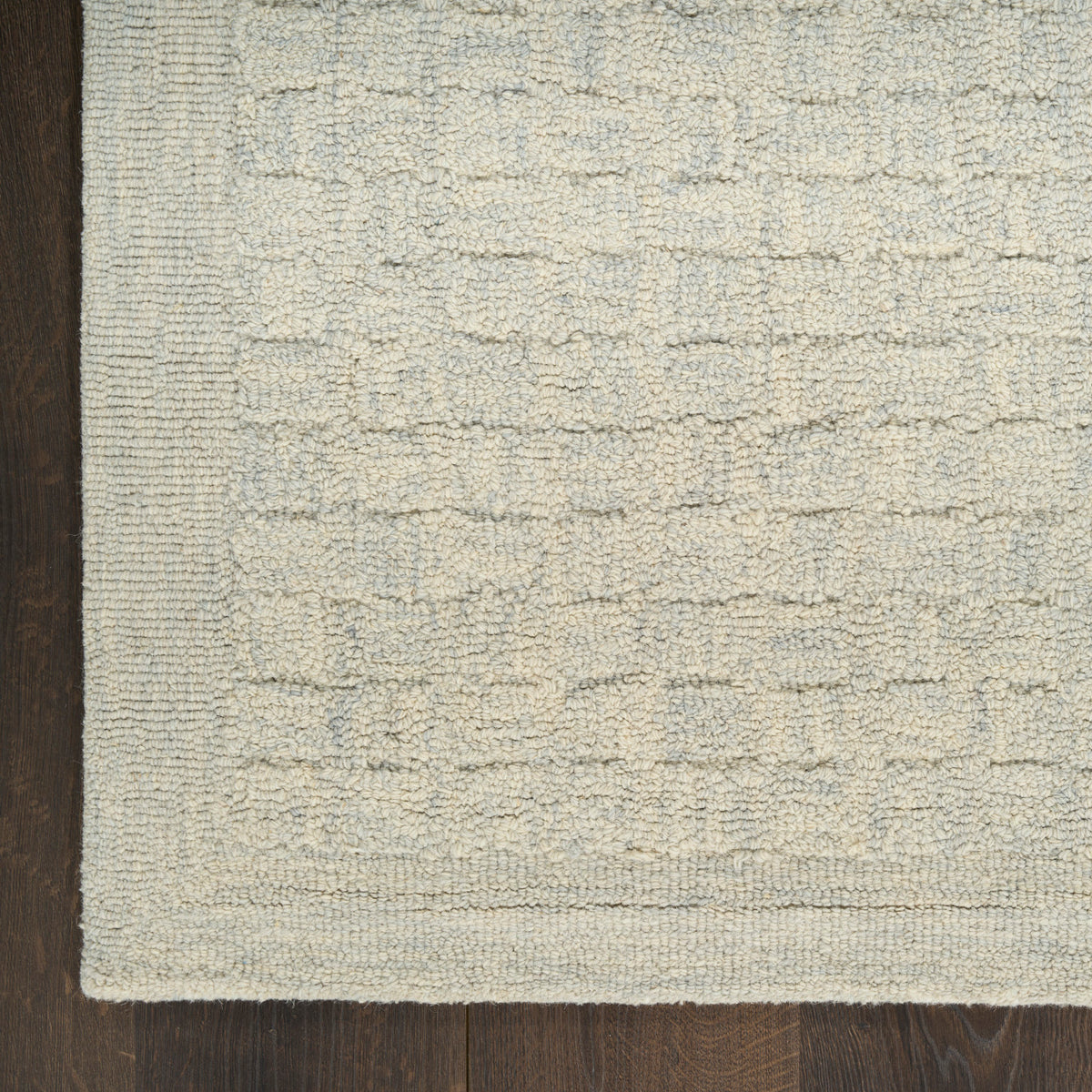 nourison pure grids pgr01 light blue rug