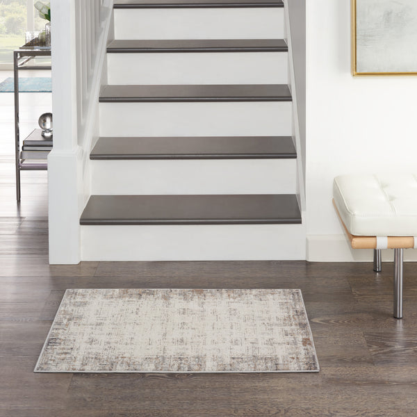 nourison elation etn05 ivory grey rug