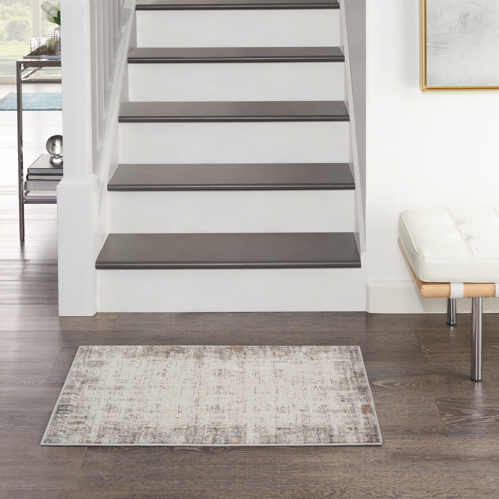 nourison elation etn05 ivory grey rug