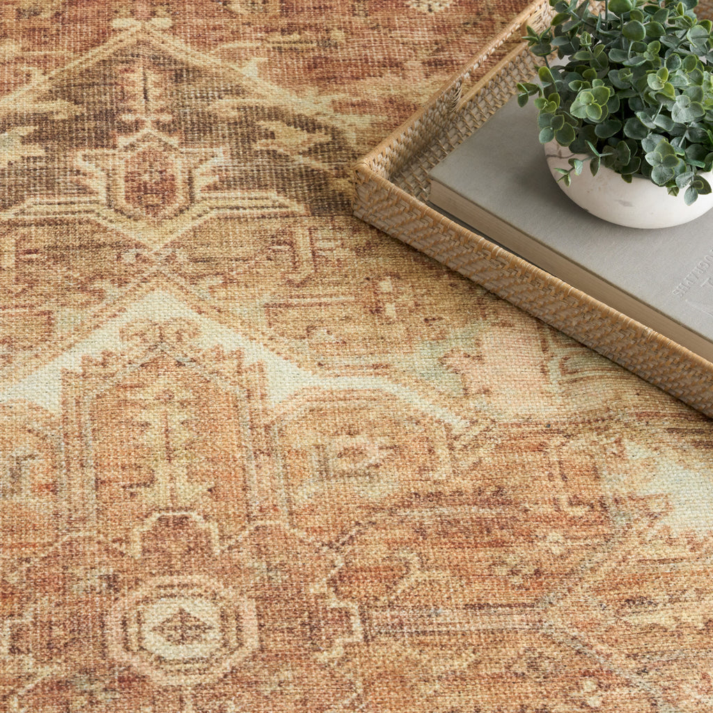 nourison vintage washables vws14 gold rug