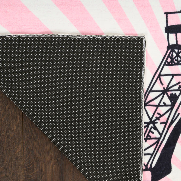 nourison imagination ima17 pink rug