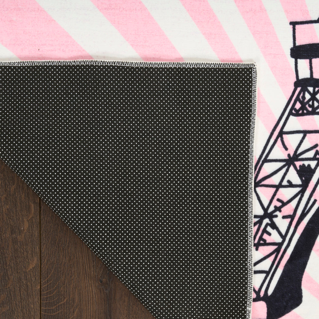nourison imagination ima17 pink rug