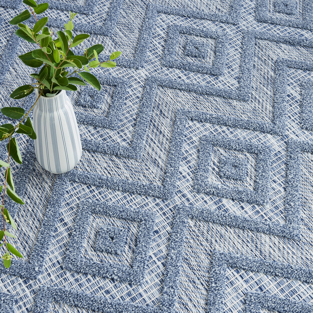 nourison versatile nrv01 denim blue rug