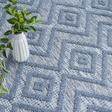 nourison versatile nrv01 denim blue rug