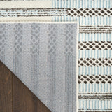 nourison nordic nrc15 ivory blue rug