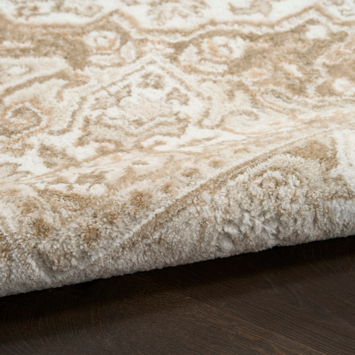 nourison dekor dek08 ivory taupe rug