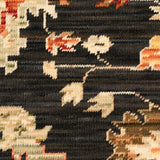 nourison antique bloom anb01 black rug