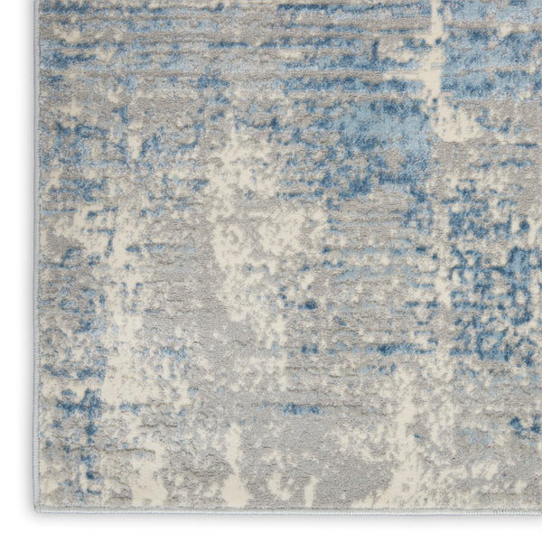 nourison solace sla02 ivory grey blue rug