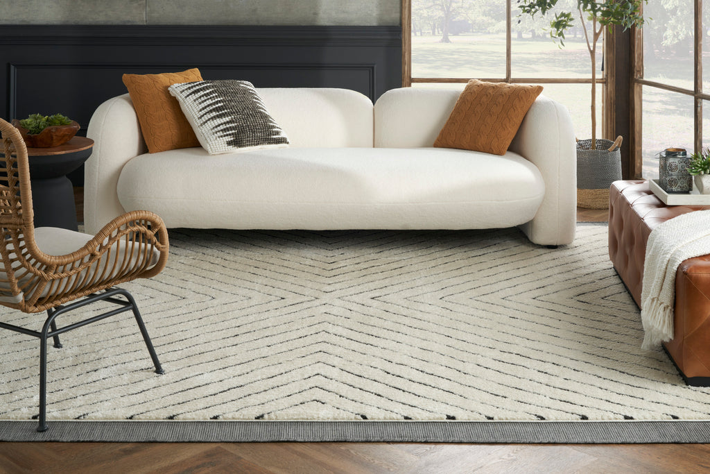 nourison modern comfort mnc01 ivory black rug