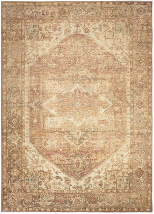 nourison vintage washables vws14 gold rug