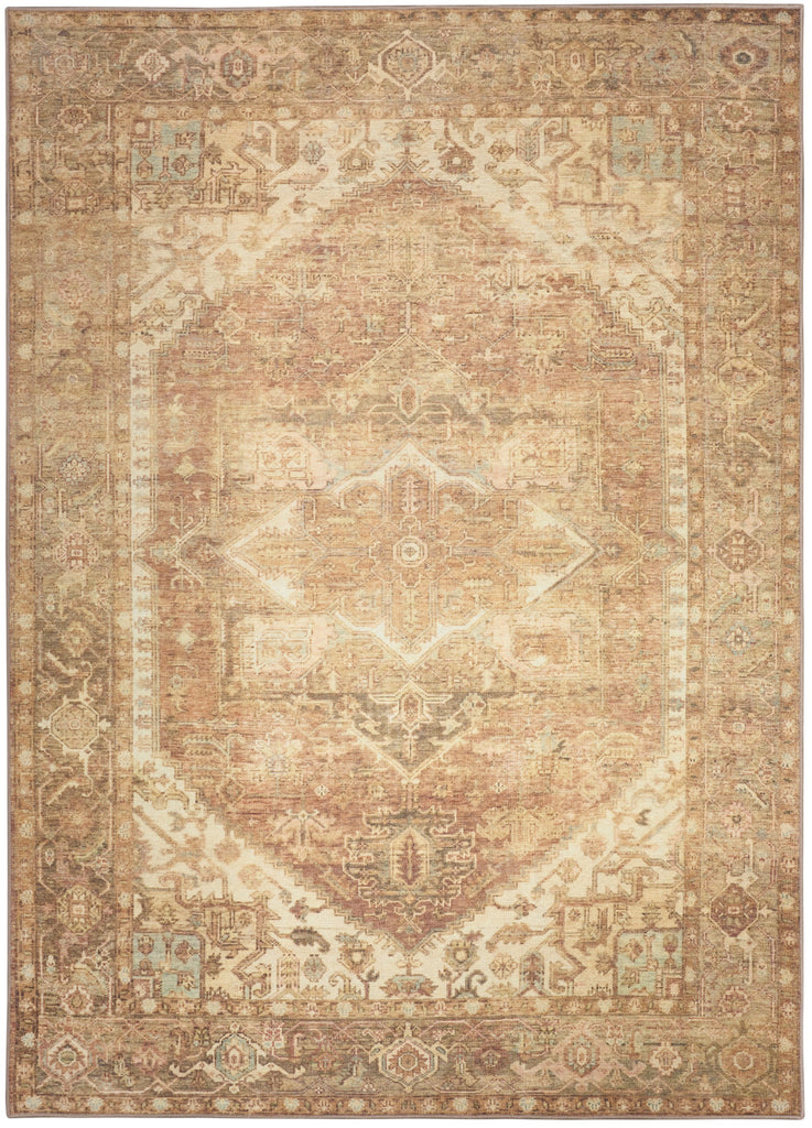 nourison vintage washables vws14 gold rug